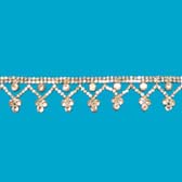 Strassz szalag - SILVER